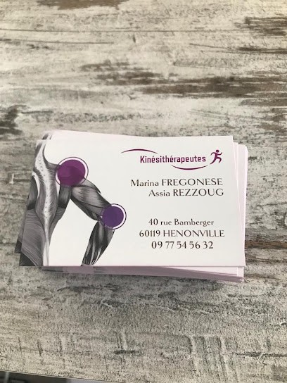 Fregonese Marina/Jafeu Kévin Kinésithérapeutes, Kinésithérapeute à Hénonville