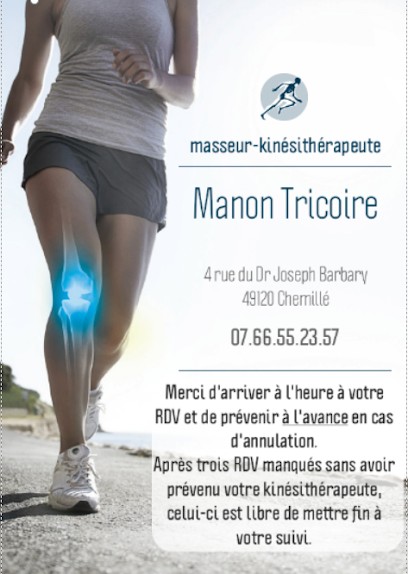 Tricoire Manon- EI, Kinésithérapeute à Chemillé-en-Anjou