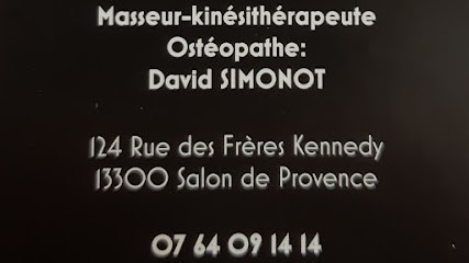 Simonot David Kiné vestibulaire - Ostéopathe, Kinésithérapeute à Salon-de-Provence