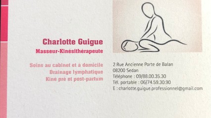 Kinésithérapie By Charlotte Guigue, Kinésithérapeute à Sedan