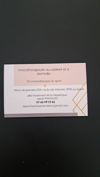 Blanchard Marine, Kinésithérapeute à Mauguio